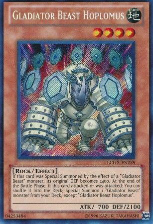 U Gladiator Beast Hoplomus LCGX-EN239 Secret Rare Yu-Gi-Oh Card New 