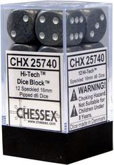 Chessex Dice CHX 25740 Speckled 16mm D6 Hi-Tech Set of 12