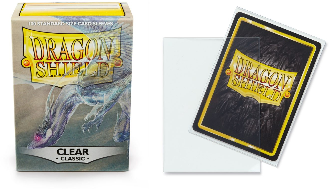 Dragon Shield Deck Protector Sleeves CLEAR 100ct Standard Size MTG BRAND NEW!! 