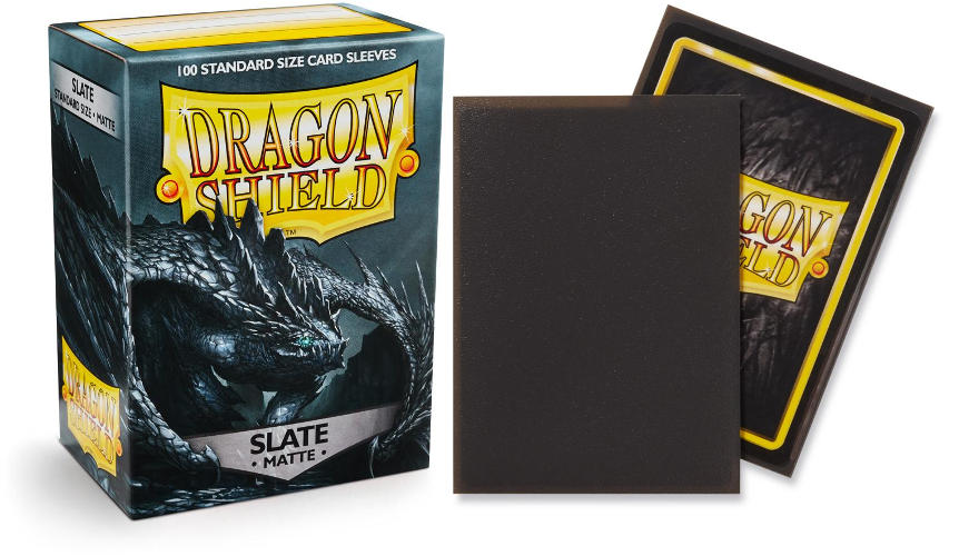 Matte Dragon Shield Standard Size Card Protector Sleeves MTG 100ct Slate box 