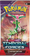 Pokemon SV5 Temporal Forces Booster Pack - Iron Leaves Pack Art