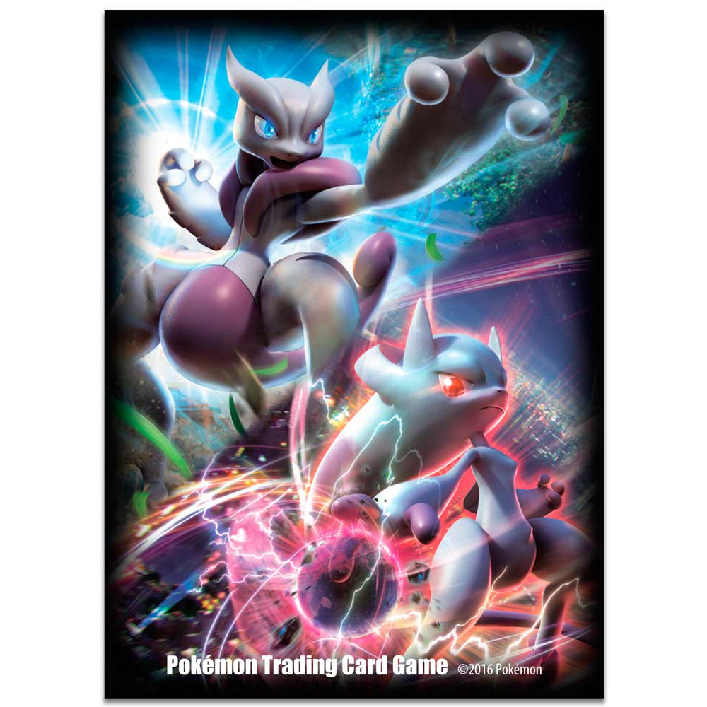 Pokemon Trading Card Deck Sleeves 65 Ct Mega Mewtwo X.