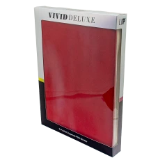 Ultra Pro Vivid DELUXE 12-Pocket Zippered PRO-Binder - Red
