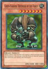 Green Baboon Defender of the Forest Card Super Rare CT07-EN010