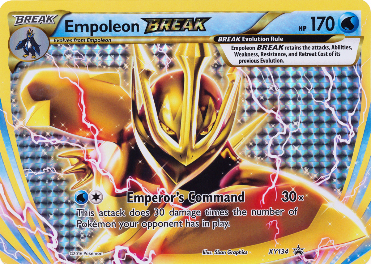 Empoleon BREAK XY134 JUMBO OVERSIZED Holo Pokemon Card