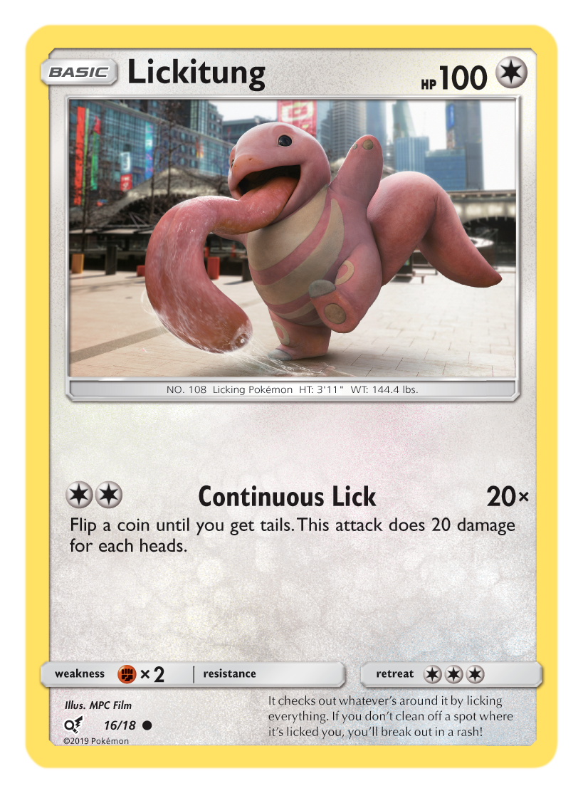 MINT Holo Detective Pikachu Details about   Lickitung 16/18 2019 Pokemon TCG Card 