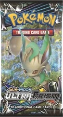 Pokemon SM5 Ultra Prism Booster Pack -- Leafeon Pack Art