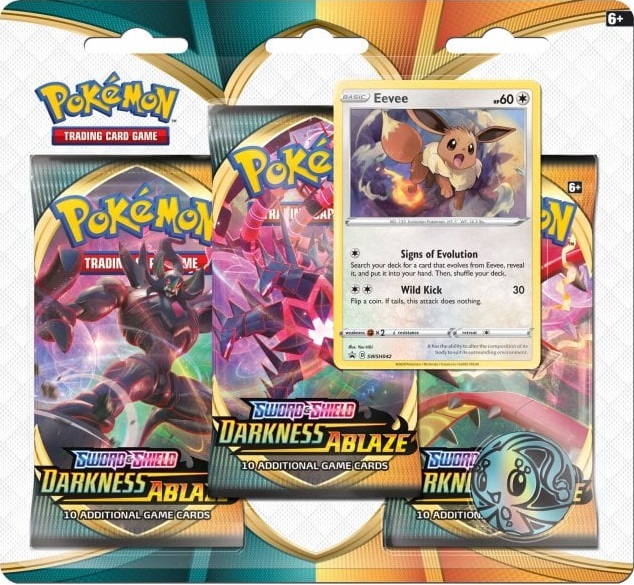 Lot of 2 Pokemon Darkness Ablaze Checklane Blister Pack Sealed BOTH PROMOS   