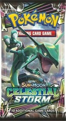 Pokemon Sun & Moon SM7 Celestial Storm Booster Pack -- Rayquaza Pack Art