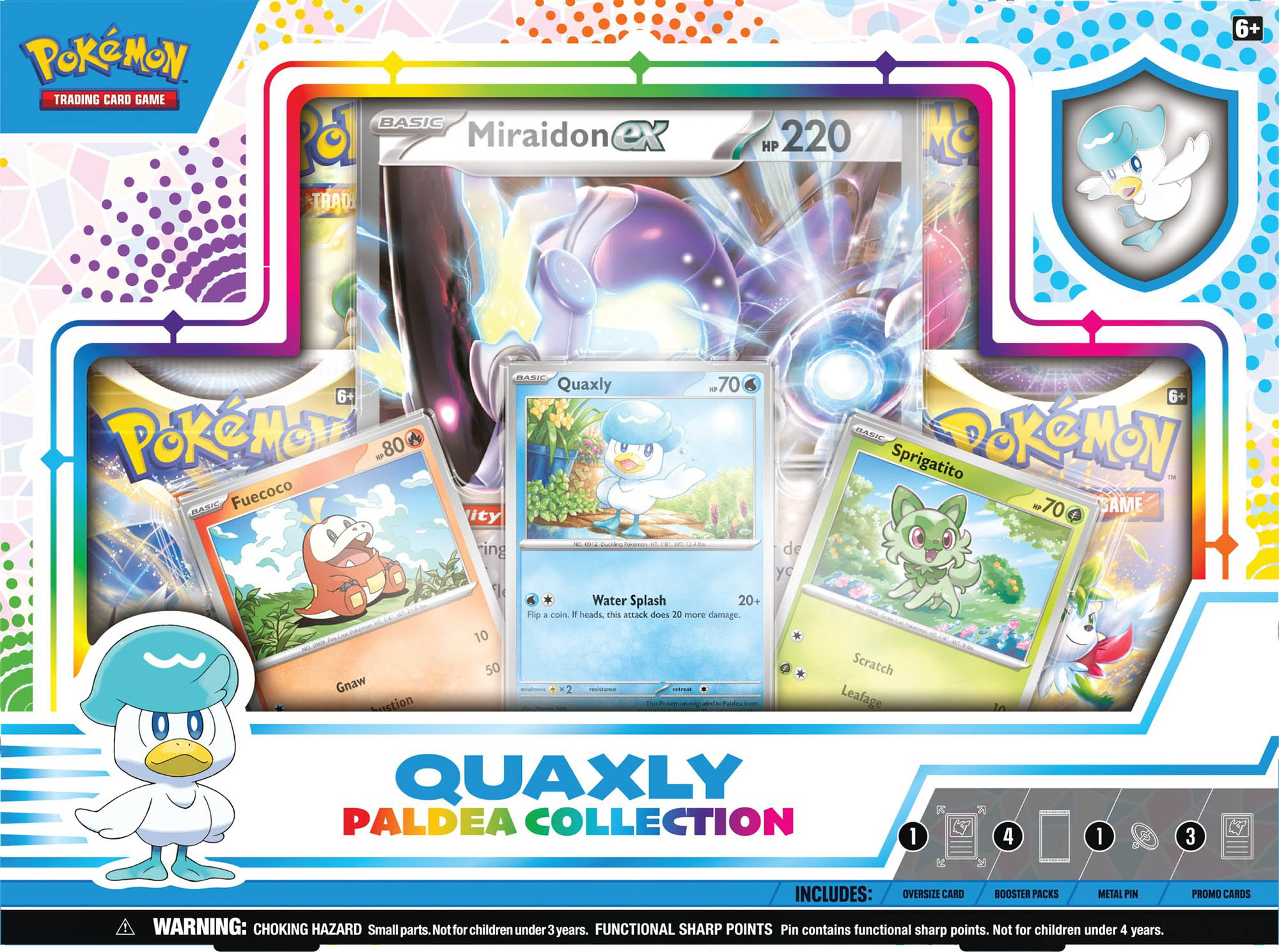 Pokemon Paldea Collection Box - Quaxly with Miraidon