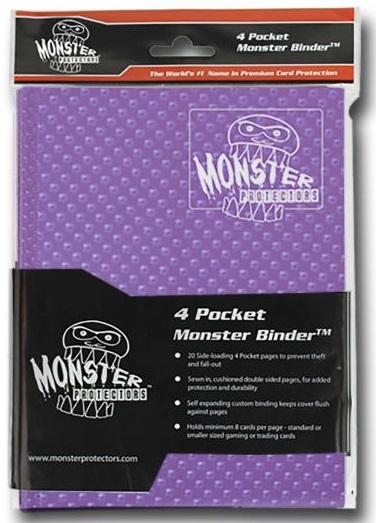 Monster Protectors 4-Pocket Binder - Holo Purple