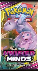 Pokemon Sun & Moon SM11 Unified Minds Booster Pack -- Mewtwo & Mew Pack Art