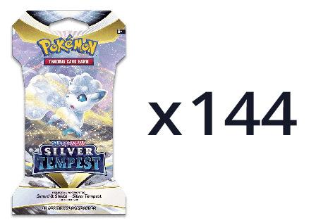 Pokemon SWSH12 Silver Tempest Sleeved Booster Case (144ct)