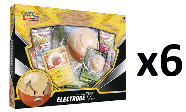 Pokemon Hisuian Electrode V Box CASE (6 Boxes)