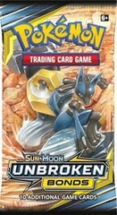 Pokemon Sun & Moon SM10 Unbroken Bonds Booster Pack -- Lucario & Melmetal Pack Art