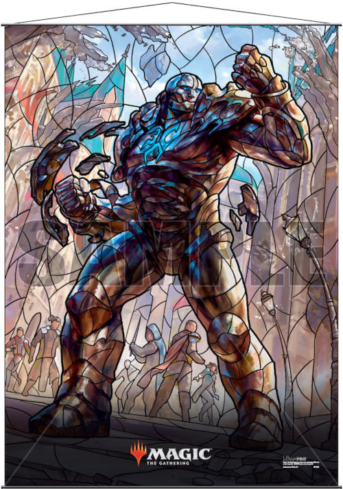 Ultra Pro Magic the Gathering Planeswalkers Stained Glass Wall Scroll - Karn