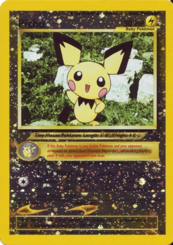 Pokemon Pikachu 1 #1 Black Star Promo Non-Holo 2001 WOTC