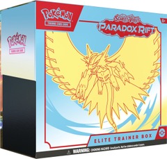 Pokemon SV4 Paradox Rift Elite Trainer Box - Roaring Moon (Blue/Yellow)