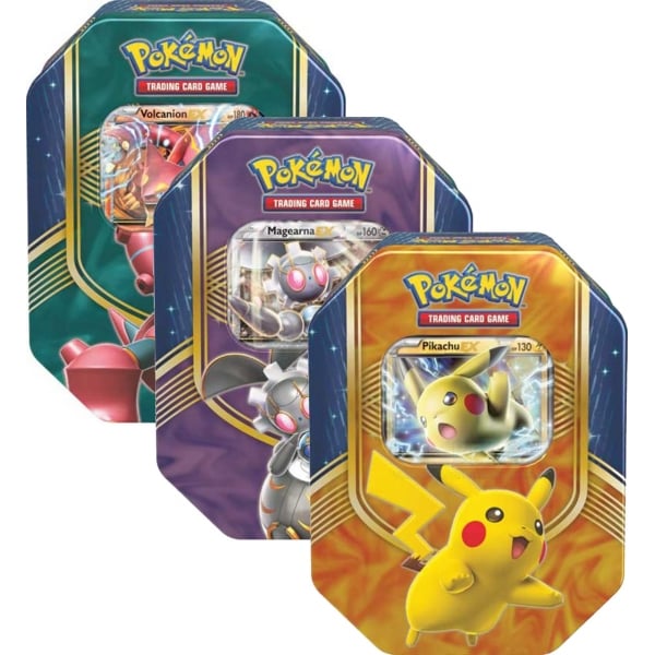 - Sealed! 2016 Pokemon Collectible Tin Pokémon TCG Pikachu EX Tin 