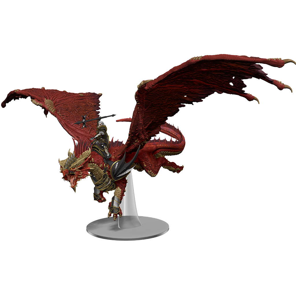 D&D Icons of the Realms - Dragonlance: Kensaldi on a Red Dragon (ETA: Q1 2023)