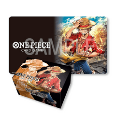 One Piece TCG Supplies - Playmat & Card Case Monkey D Luffy