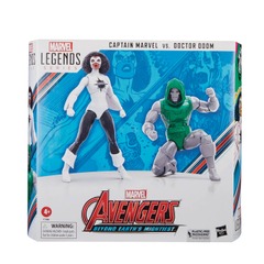 Marvel Legends - Avengers 60th Anniversary - Captain Marvel & Dr Doom 6in Action Figure 2 Pack