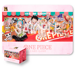 One Piece TCG Supplies - Playmat & Card Case 25th Anniversary Edition