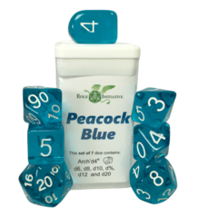 Role 4 Initiative - Translucent Peacock Blue 7pc