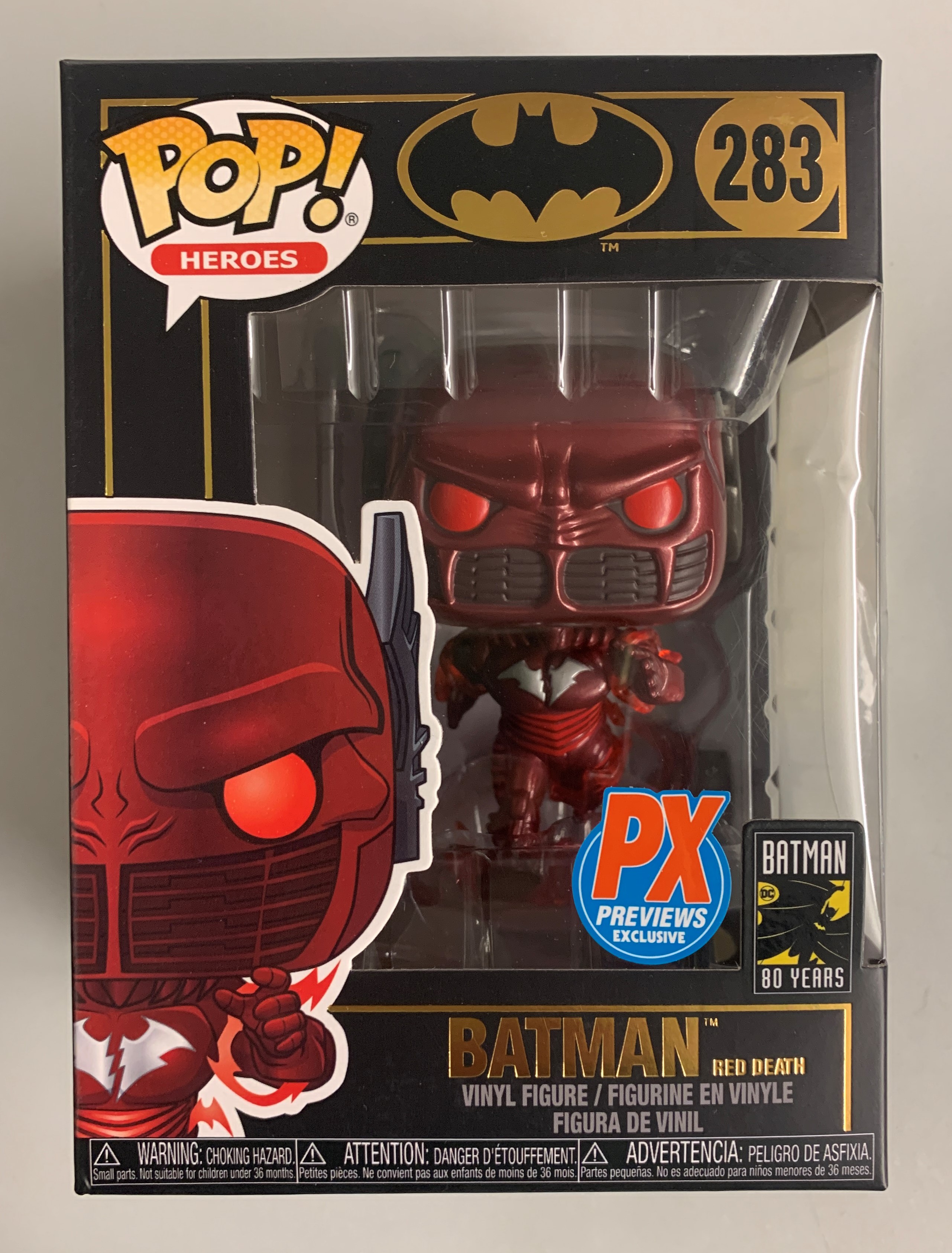 Pop! Heroes Batman 80 Years - Batman Red Death (#283) PX Previews Exclusive (used, see description)