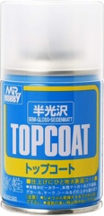 Mr Hobby - Top Coat - B502 Semi-Gloss Spray (Can not ship)