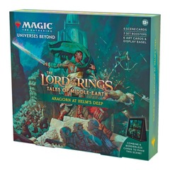 Lord of the Rings Holiday Scene Box - Aragorn At Helm's Deep