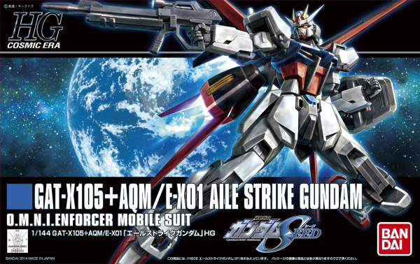 Gundam HG Cosmic Era - GAT-X105+AQM / E-X01 Aile Strike Gundam #171
