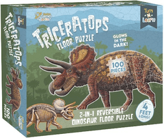 Kids Dinosaur Puzzle - Triceratops Floor 100pc Puzzle