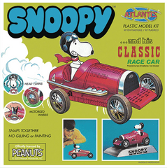 Snoopy and His Classic Race Car Motorized Model Kit