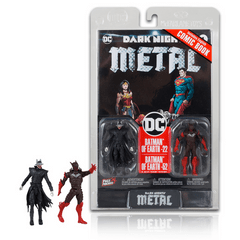 DC Direct - Dark Nights Metal - Batman Who Laughs / Red Death 3in Action Figure 2pack (with comic)