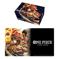 One Piece TCG Supplies - Playmat & Storage Box Set - Portgas.D.Ace