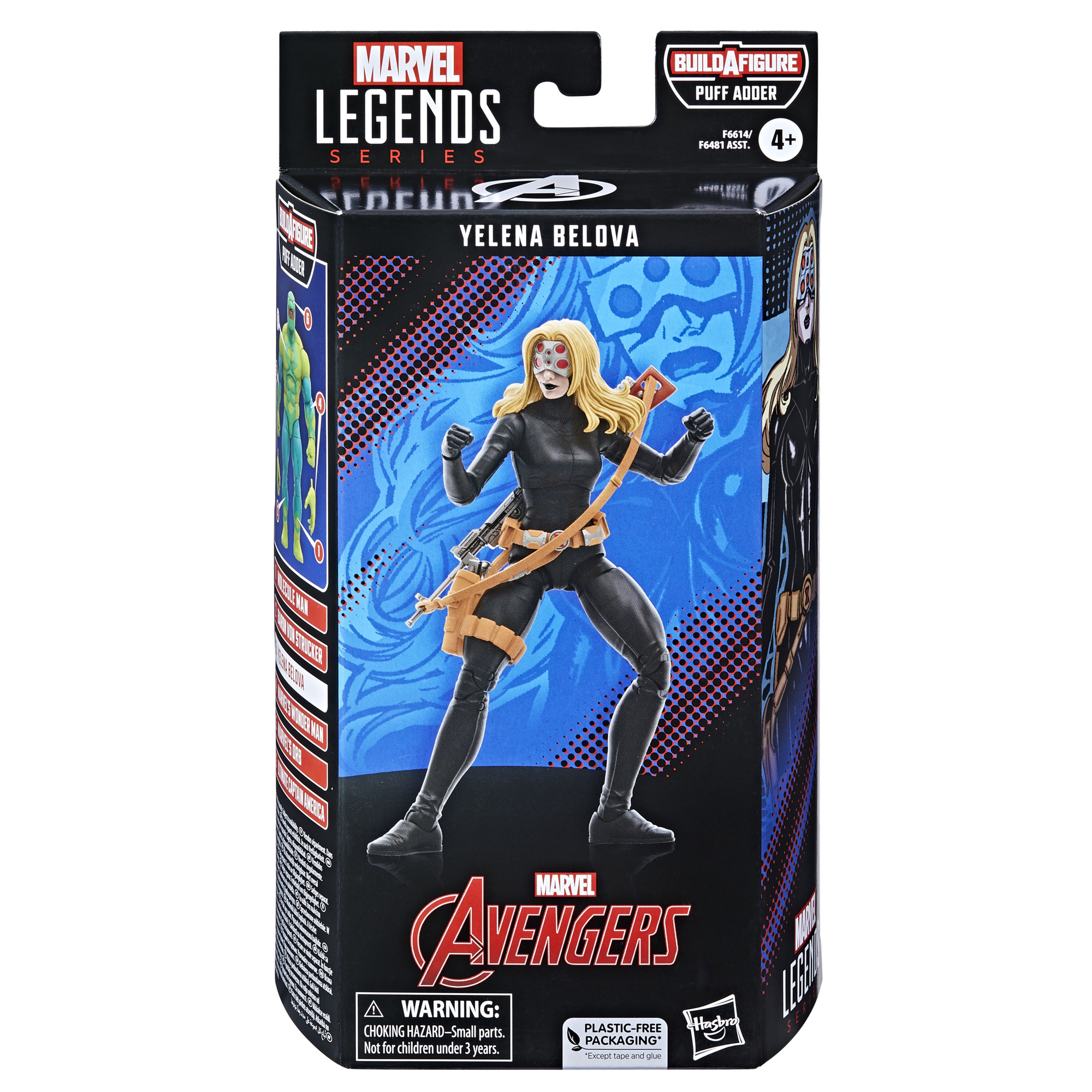 Marvel Legends - Avengers - Yelena Belova Black Widow 6iin Action Figure (BAF Puff Adder)