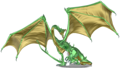 D&D Icons of the Realm - Premium Adult Emerald Dragon