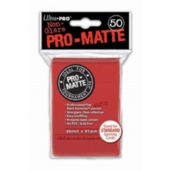 Ultra Pro PRO-Matte Standard Sleeves - Red (50ct)