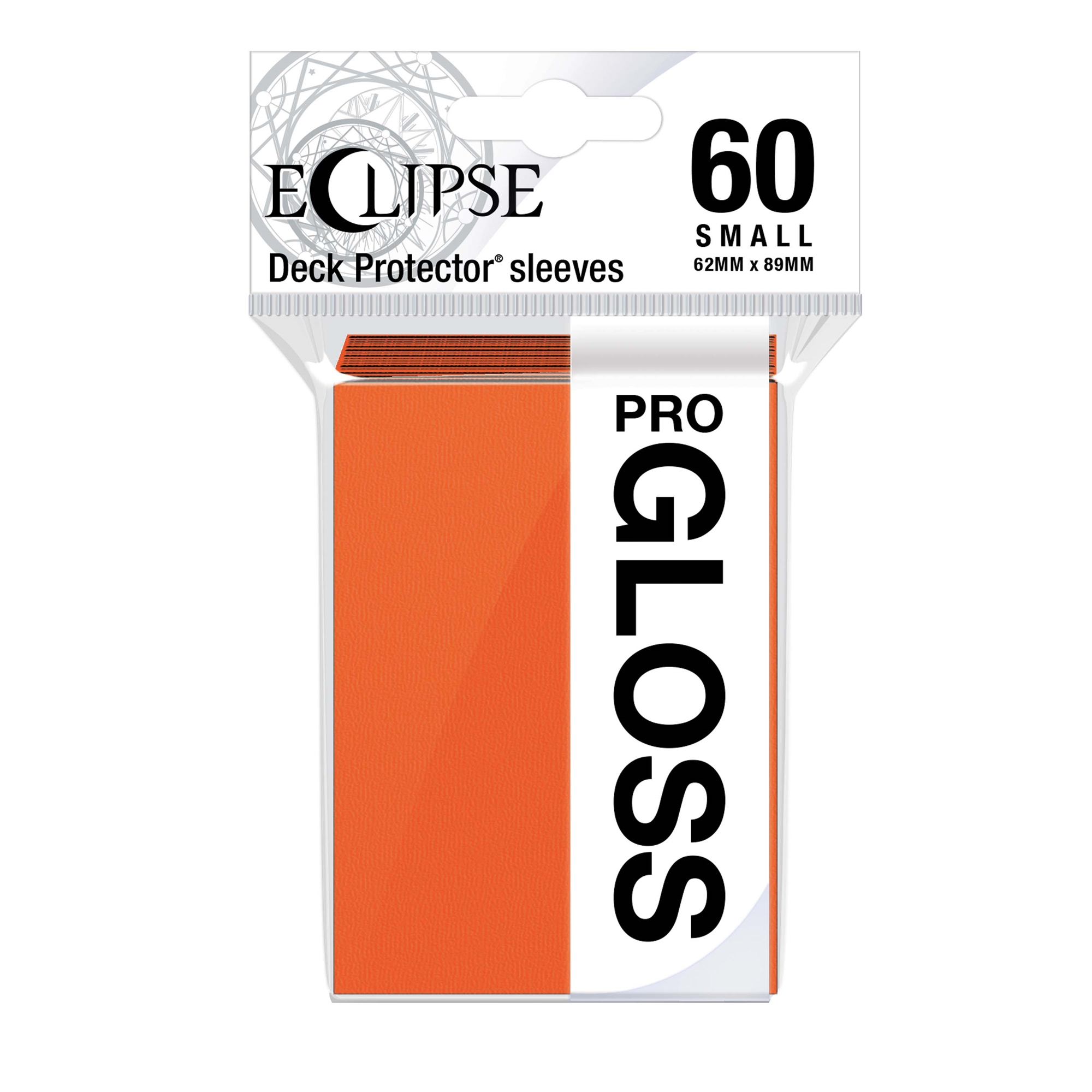 Ultra Pro Glossy Eclipse Small Sleeves - Pumpkin Orange (60ct)