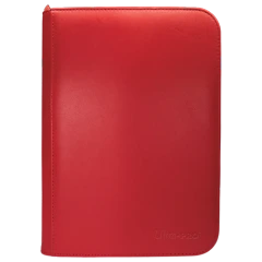Ultra Pro 4-Pocket Zipper Vivid PRO-Binder - Red