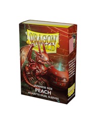 Dragon Shield Matte Dual Small Sleeves - Peach (60ct)