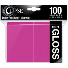 Ultra Pro Glossy Eclipse Standard Sleeves - Hot Pink (100ct)
