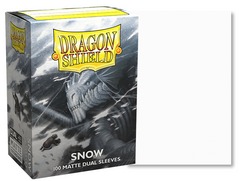 Dragon Shield Standard Matte Sleeves: Dual Snow