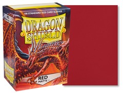 Dragon Shield Standard Matte Sleeves: Red