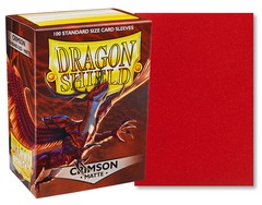 Dragon Shield Standard Matte Sleeves: Crimson