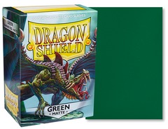 Dragon Shield Standard Matte Sleeves: Green