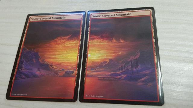 Mountains #1 Non-Foil Panorama Custom Altered Basic Lands GnD Cards 