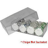 Casino Chips Plastic Storage Case: 100 pcs