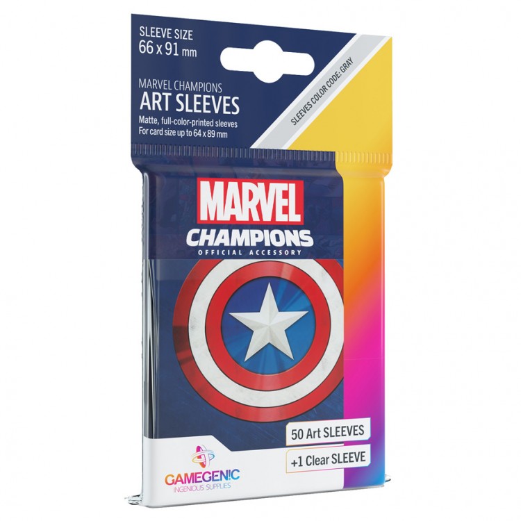 G10096 - Marvel Champions Art Sleeves - Captain America